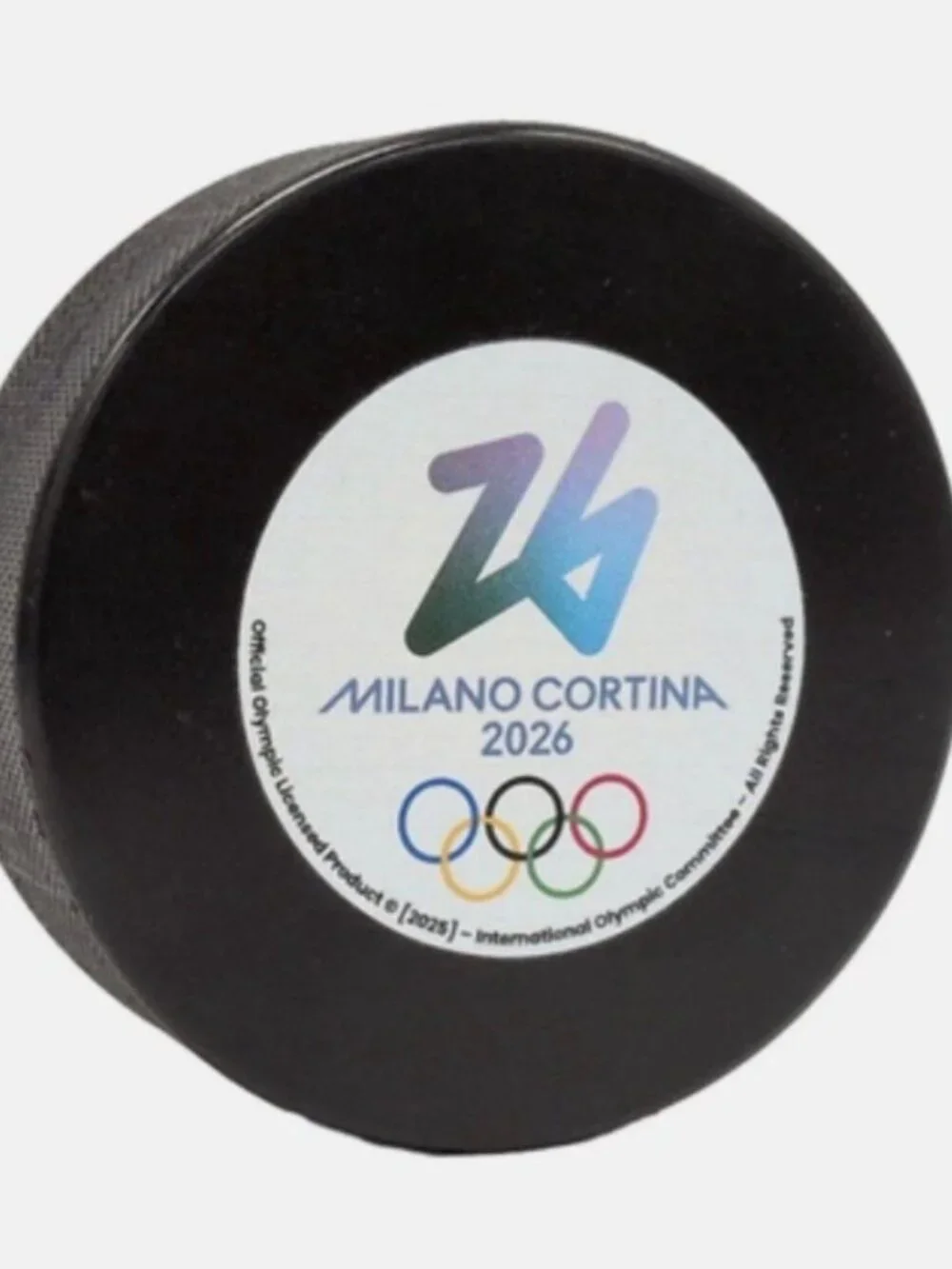 Milano Cortina 2026 Official Olympic Hockey Puck – Collector Piece – New